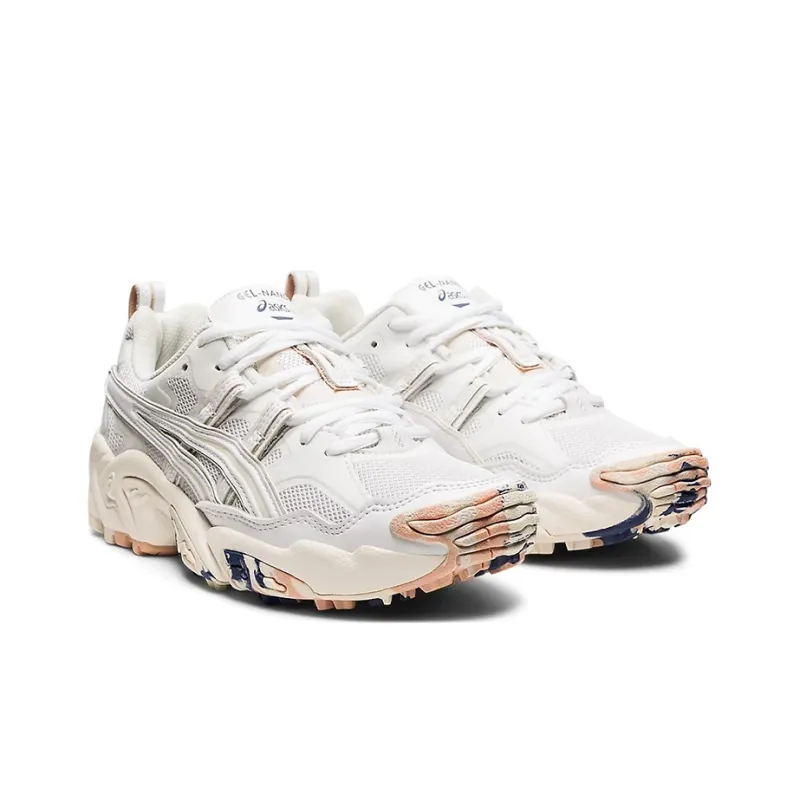 Asics Wear-resistant And Lightweight Low-Top Running Shoes Women's Cream White-2