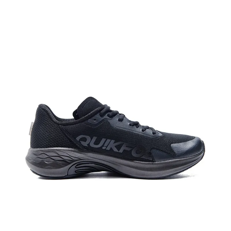 361° Flying Wing 2.0 Q Bounce Ultra Technology Durable Breathable Lightweight Low Top Running Shoes Men's Black Silver-1