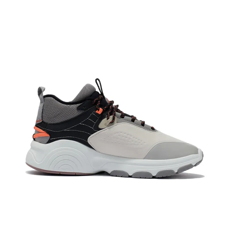LiNing Rebound Mid Top Running Shoes Men's Gray-1