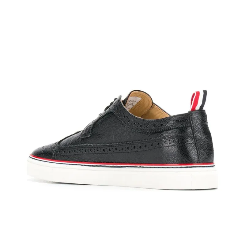 THOM BROWNE· Low Top Stylish Skateboarding Shoes Men's Black-2