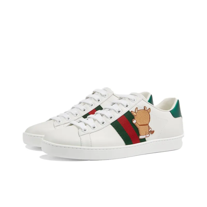 GUCCI Doraemon X GUCCI Women's Ace 'Ivory Devil Patch' Women's-2