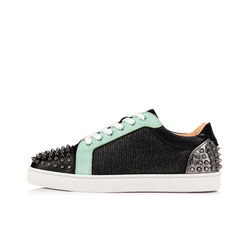 Christian Louboutin Skateboard Shoes Men Low-Top Black/Green