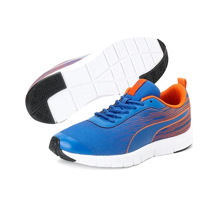 PUMA Brisk Fr Idp Low-Top Running Shoes Men's Blue Orange White-4