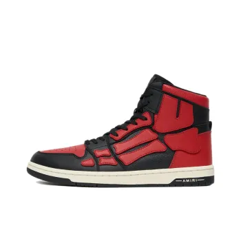 AMIRI Skel Top Hi Black Red White