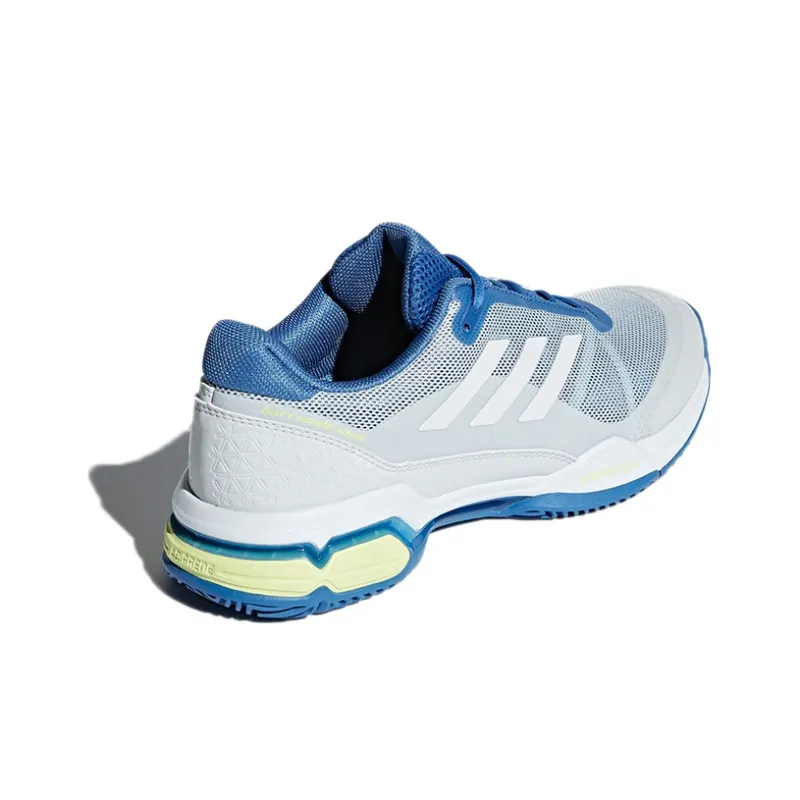Adidas Barricade Club Low Top Tennis Shoes Women's Blue White-3