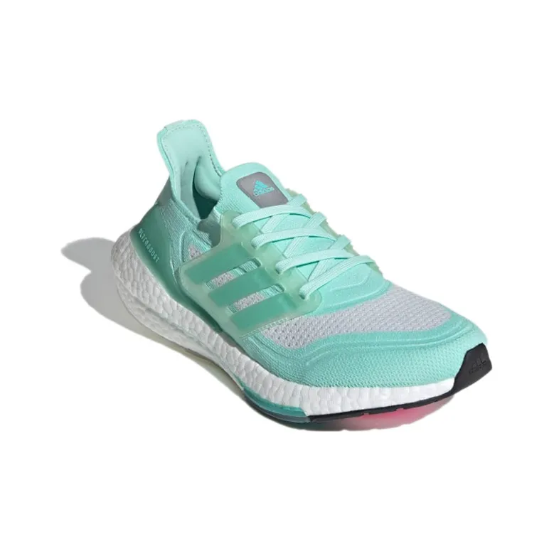 Adidas Ultra Boost 21 White Acid Mint Women's-2