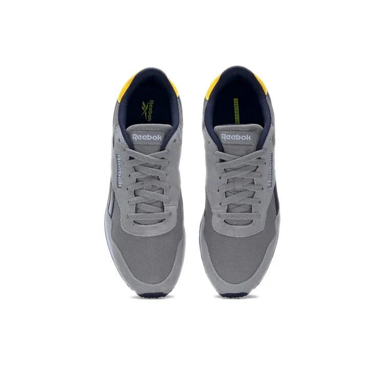 Reebok Royal Ultra Cushioned Wear-Resistant Breathable Low-Top Running Shoes Men's Gray-4