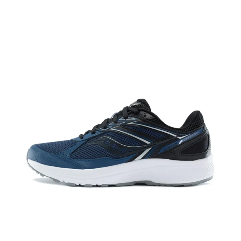 Saucony Cohesion 14 Cushioning Anti-Slip Wear-Resistant Breathability Low-Top Training Running Shoes Men's Blue Black-0