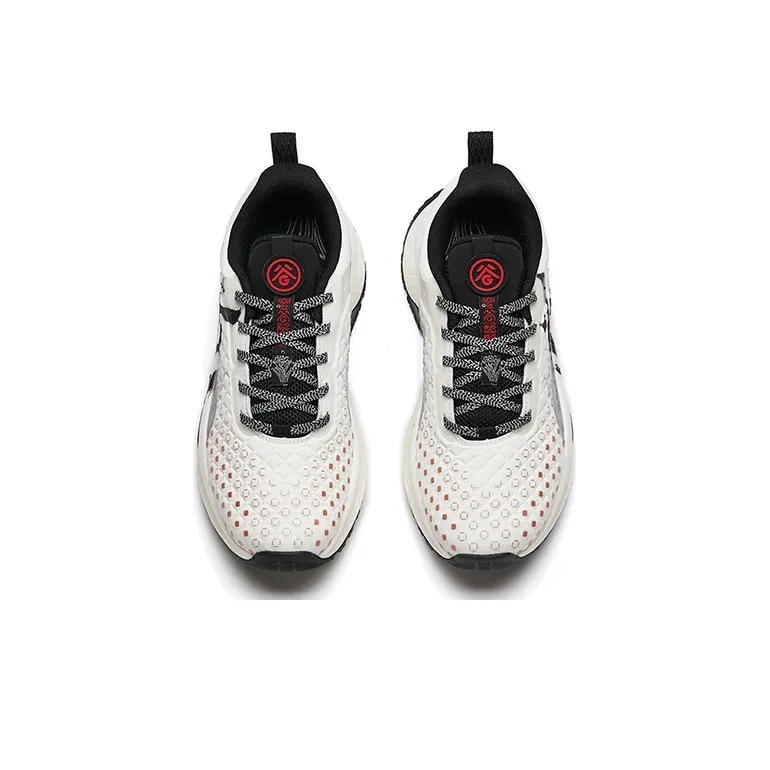 ANTA Variety Training Collection Training Shoes Women's Low Top White/Black/Red-2