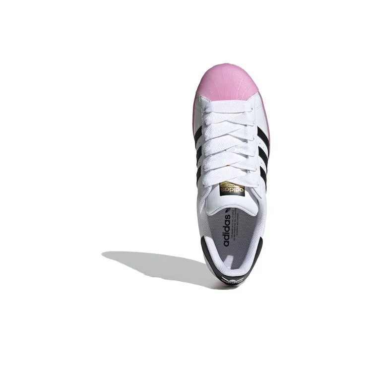Adidas Originals Superstar White Black Shock Purple Women's-4