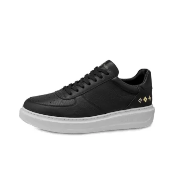 LOUIS VUITTON Beverly Hills Skateboard Shoes Men Low Top Black/White