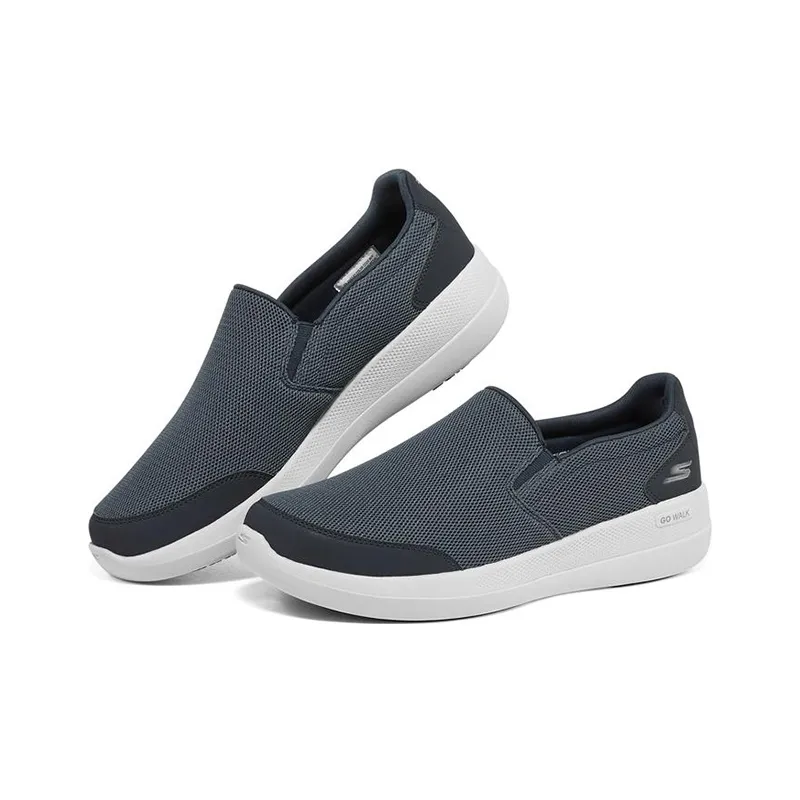 Skechers GO WALK Stability Cushioning Anti-Slip Wear-Resistant Breathability Low-Top Casual Shoes Men's Navy-2