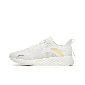 Anta Running Collection Cushioning Anti Slip And Wear Resistant Low Top Running Shoes Women's White Yellow