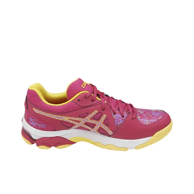 Asics Gel-Netburner Academy 7 Wear-Resistant Low-Top Running Shoes Women's Pink Yellow-1
