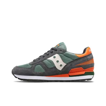 Saucony Shadow Original Running Shoes Men Low Top Gray/Green/Orange