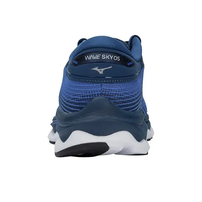 Mizuno Wave Sky 5 Casual Shoes Men Low Top White/Blue-3