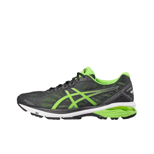 Asics GT-1000 5 Running Shoes Men Low-Top Graphite Gray/Green