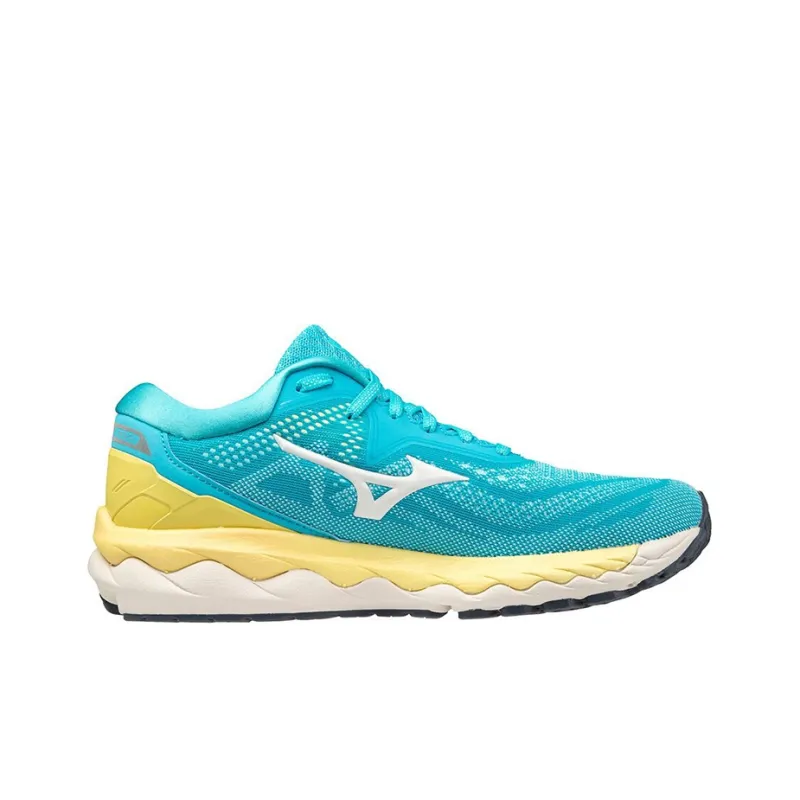 Mizuno Sky Running Shoes Women's Low Top Blue/Yellow-1
