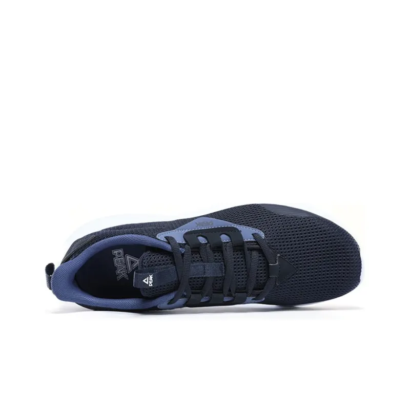 PEAK Shock Absorbers Slip Resistant, Abrasion Resistant, Breathable Low Top Running Shoes Men's Black Sapphire Blue-2