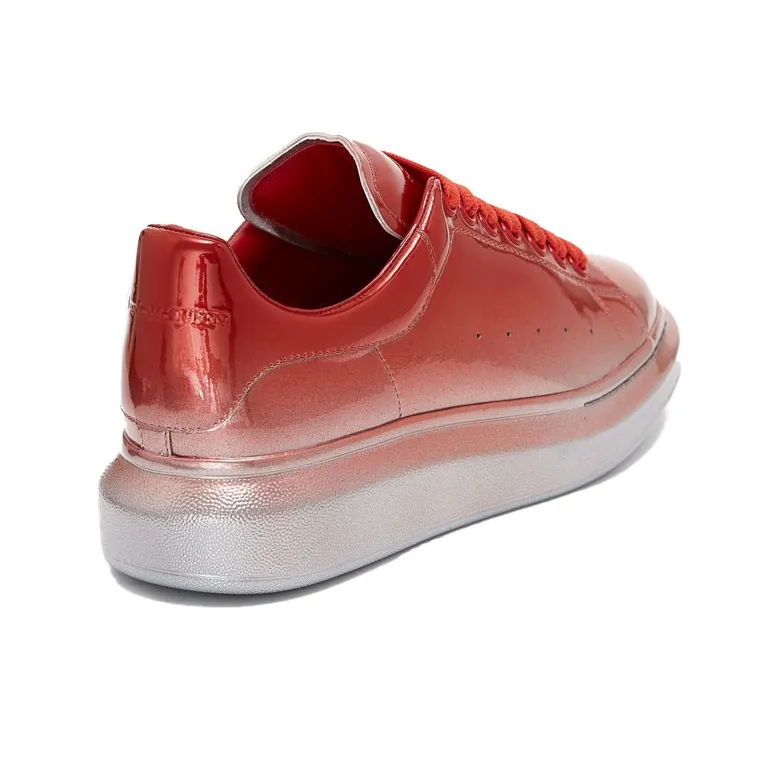 Alexander McQueen Oversized Sneaker 'Silver Red'-3
