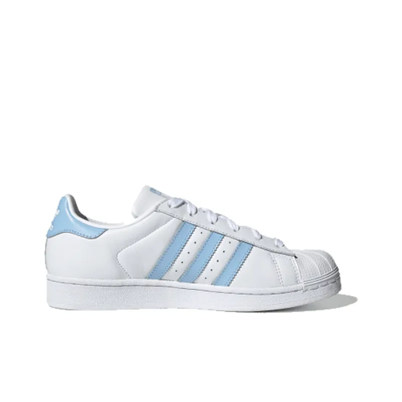 Adidas Superstar White Glow Blue Women's-1
