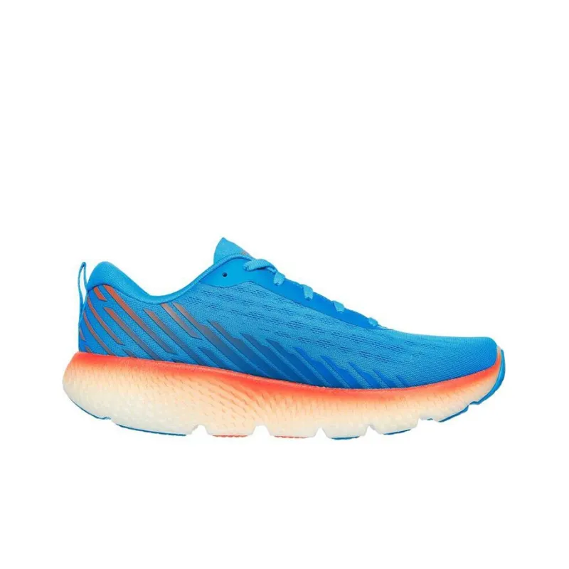 Skechers GO Run Max Road 5 Anti-Slip And Wear-Resistant Breathable Low-Top Casual Running Shoes Men's Blue-1