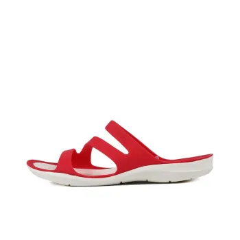 Crocs Swiftwater Slide Slippers Women's Red