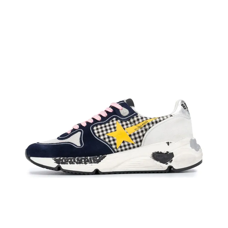 Golden Goose Running Sole Casual Shoes Women's Low Top White/Blue-0