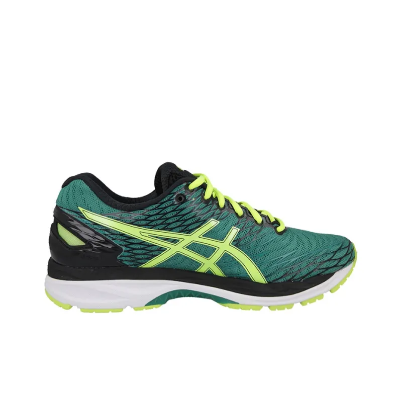 Asics GEL-Nimbus 18 Wear-Resistant Slip-Resistant Low-Top Running Shoes Men's Green Yellow-1