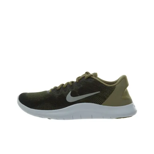 Nike Flex 2018 RN Running Shoes Men Low-Top Green/White