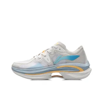 LiNing WuShi 5S 1.0 MONO Yarn Anti Slip Wear Resistant Low Top Running Shoes Men's Mist White