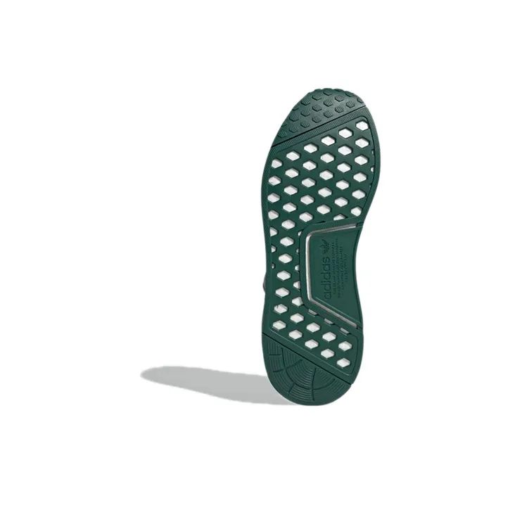 Adidas Originals Nmd R1 V2 Crackled Grey Collegiate Green-5