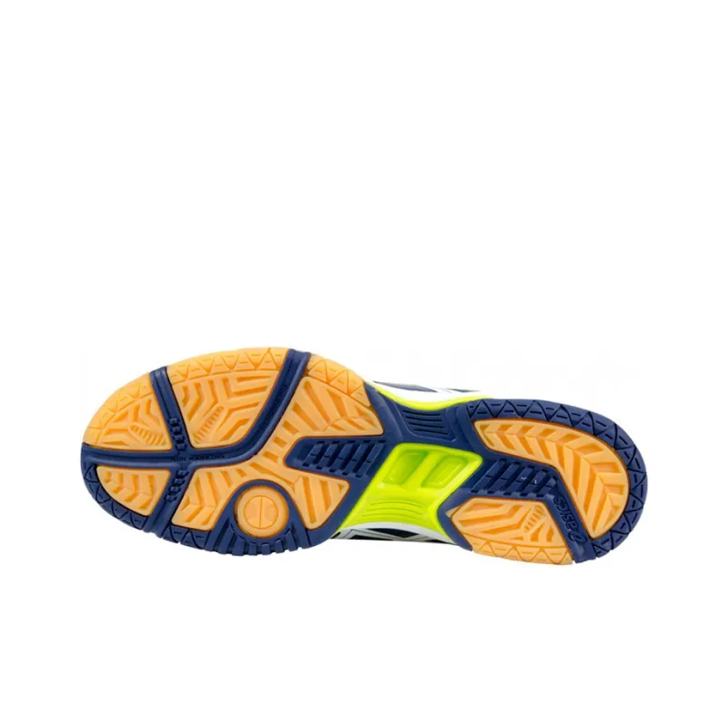 Asics Gel-Rocket 7 Running Shoes Men Low-Top Blue/Yellow-3