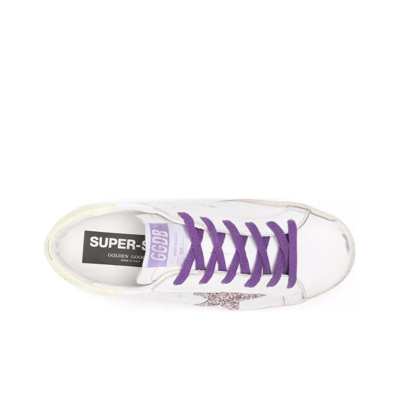 Golden Goose Super Star Low Top Stylish Skateboarding Shoes Women's White-3