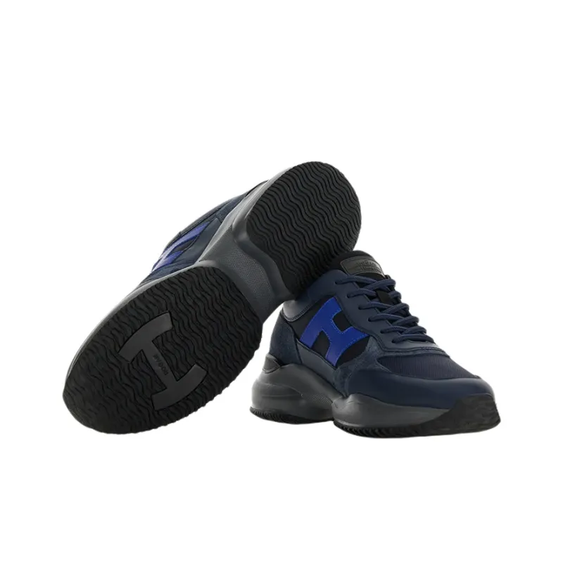 HOGAN Interaction Low Top Athletic Shoes Men's Black-4