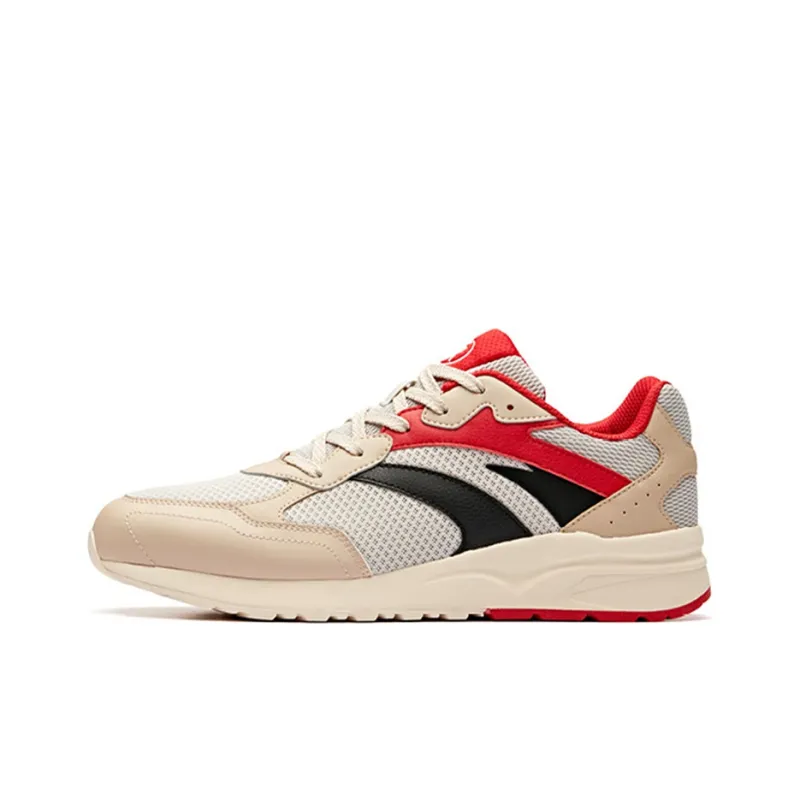 Anta Shock Absorbers With Slip Resistant And Abrasion Resistant Properties Low Top Running Shoes Men's Light Taupe-0