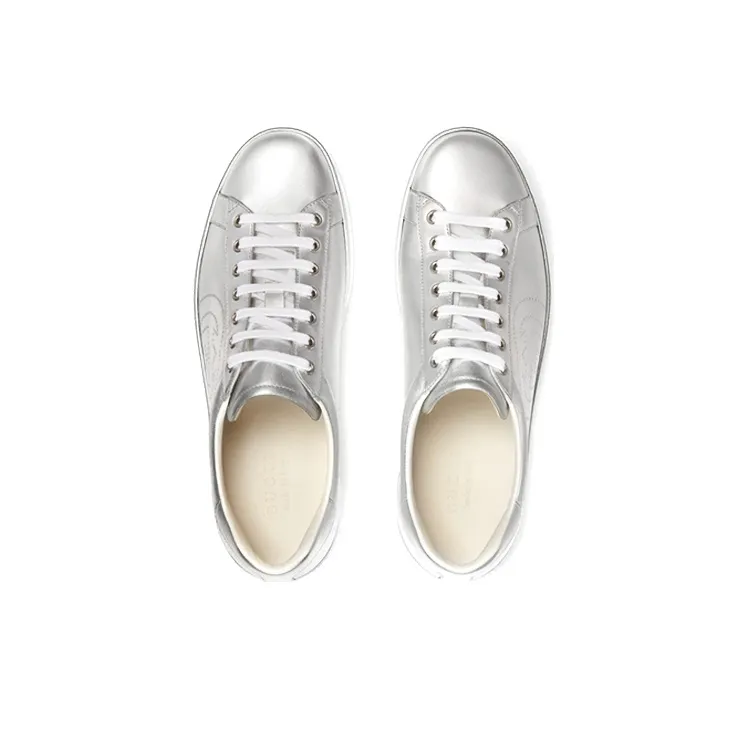 GUCCI Ace 'Metallic Silver'-3