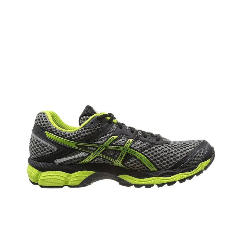 Asics Gel-Cumulus 16 G-T Low-Top Running Shoes Men's Black Yellow-1