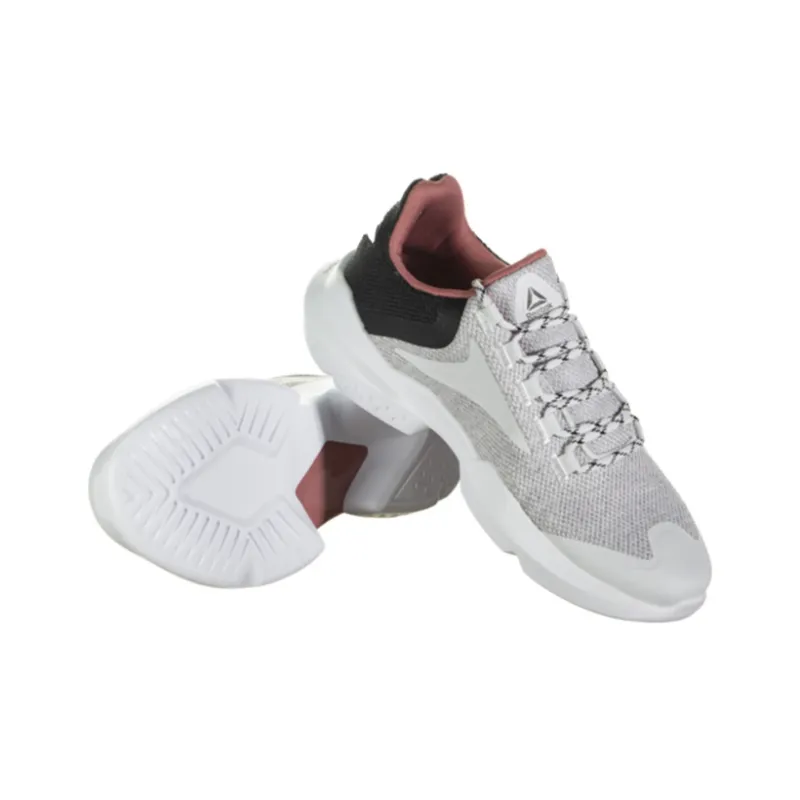 Reebok Split Fuel Cushioned Wear Resistant Breathable Low Top Running Shoes Women's White Pink Black-3
