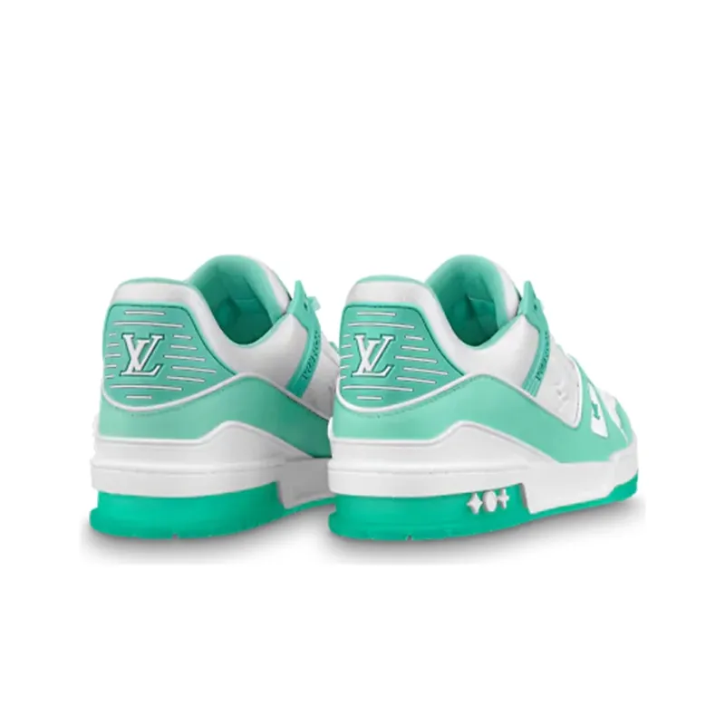 LOUIS VUITTON Trainer Sneakers 'Teal White'-3