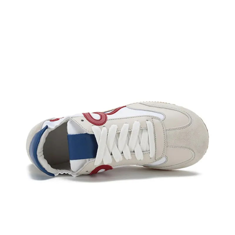 LOEWE Ballet Runner Slip Resistant Low Top Running Shoes Women's White Blue Tail-4