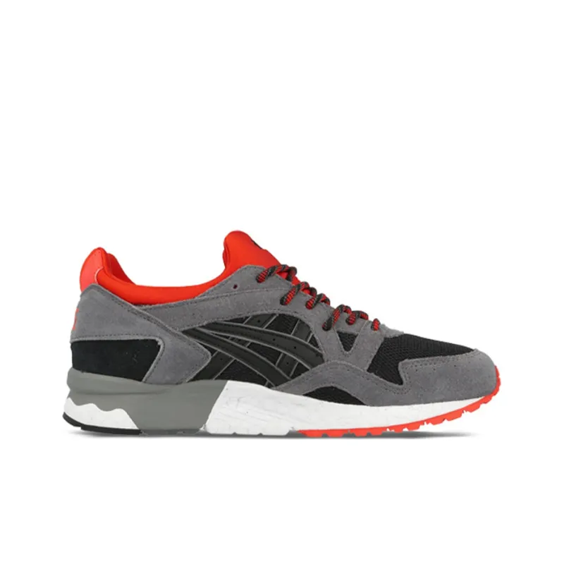 Asics Gel-Lyte V V Anti-Slip Wear-Resistant Low-Top Running Shoes Men's Gray Orange-1