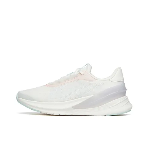 ANTA Running Collection Running Shoes Women's Low-Top Ivory White/Pale Pink/Ice Blue