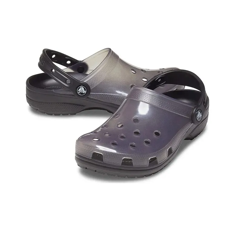 Crocs Jelly Crocs Transparent Black Unisex Sandals-2