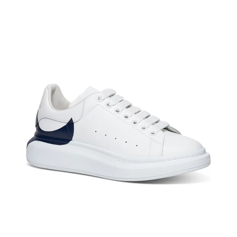 Alexander McQueen Oversized Sneaker 'White Navy Heel'-2