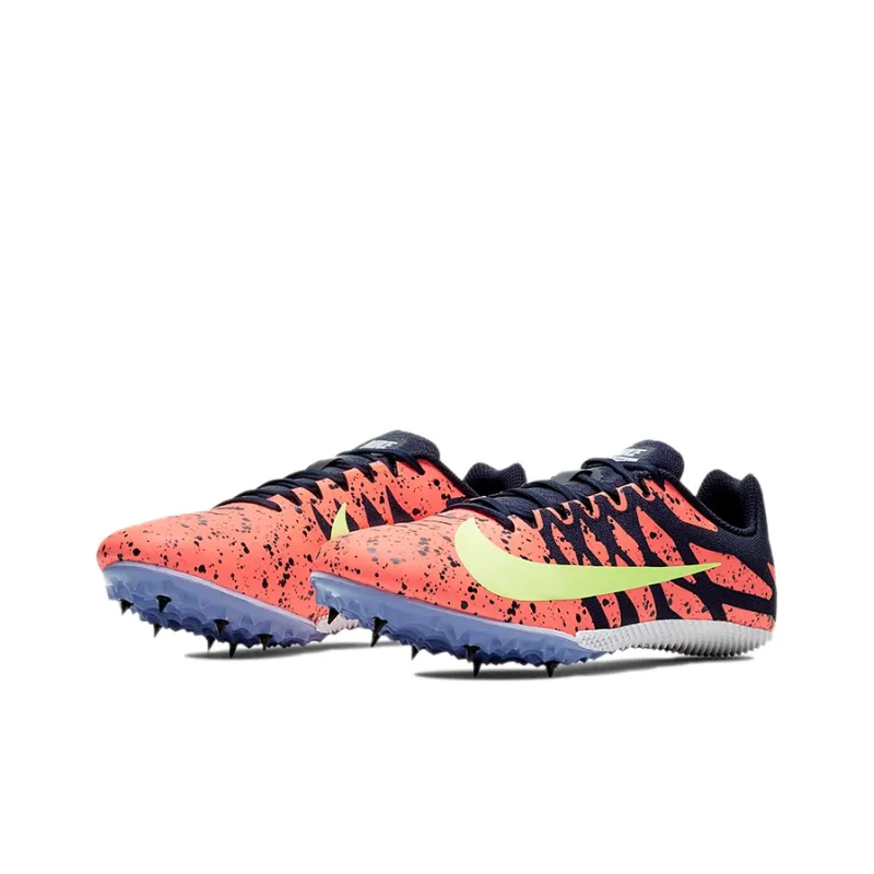 Nike Air Zoom Rival S 9 Spikes 'Paint Splatter Bright Mango Zitron'-2