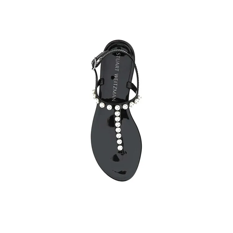 stuart weitzman Goldie Jelly Thong Sandals-3