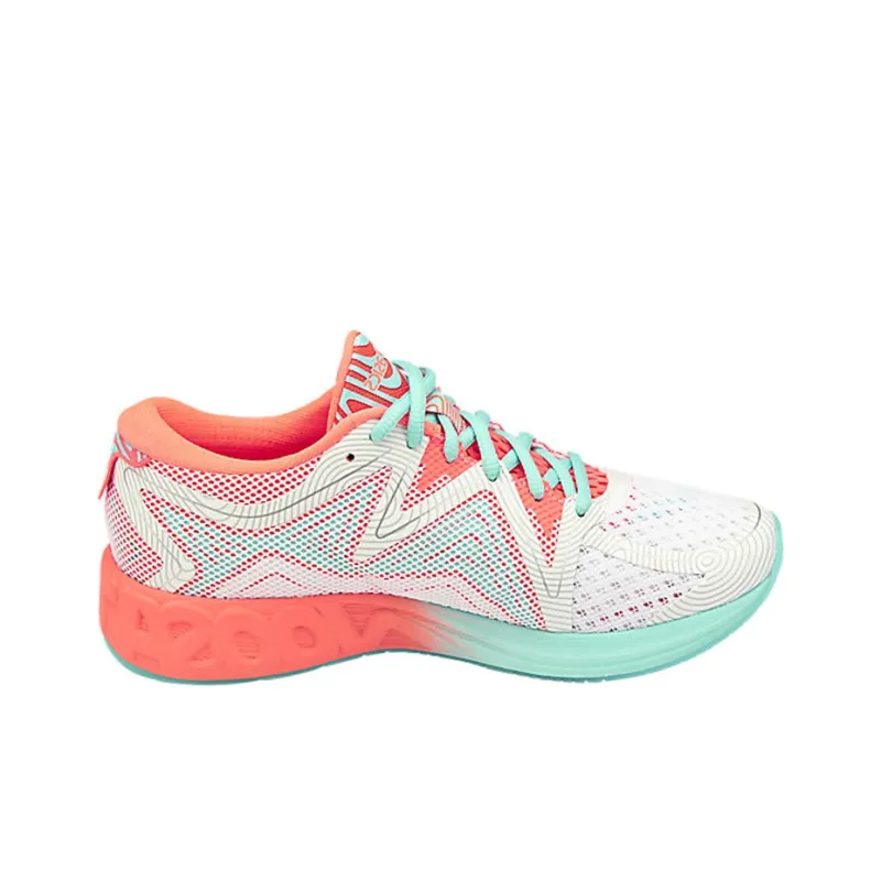 Asics Noosa FF Slip-Resistant Breathable Low-Top Running Shoes Women's Coral Pink White-1