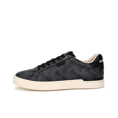 COACH Lowline Stylish Skateboarding Shoes Men's Blue Gray
