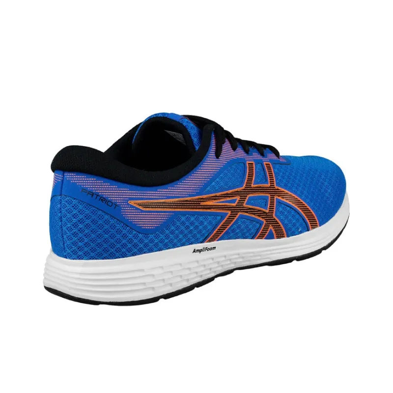 Asics Patriot 11 Breathable Wear-Resistant Slip-Resistant Low-Top Sports Running Shoes Men's Blue Orange-2